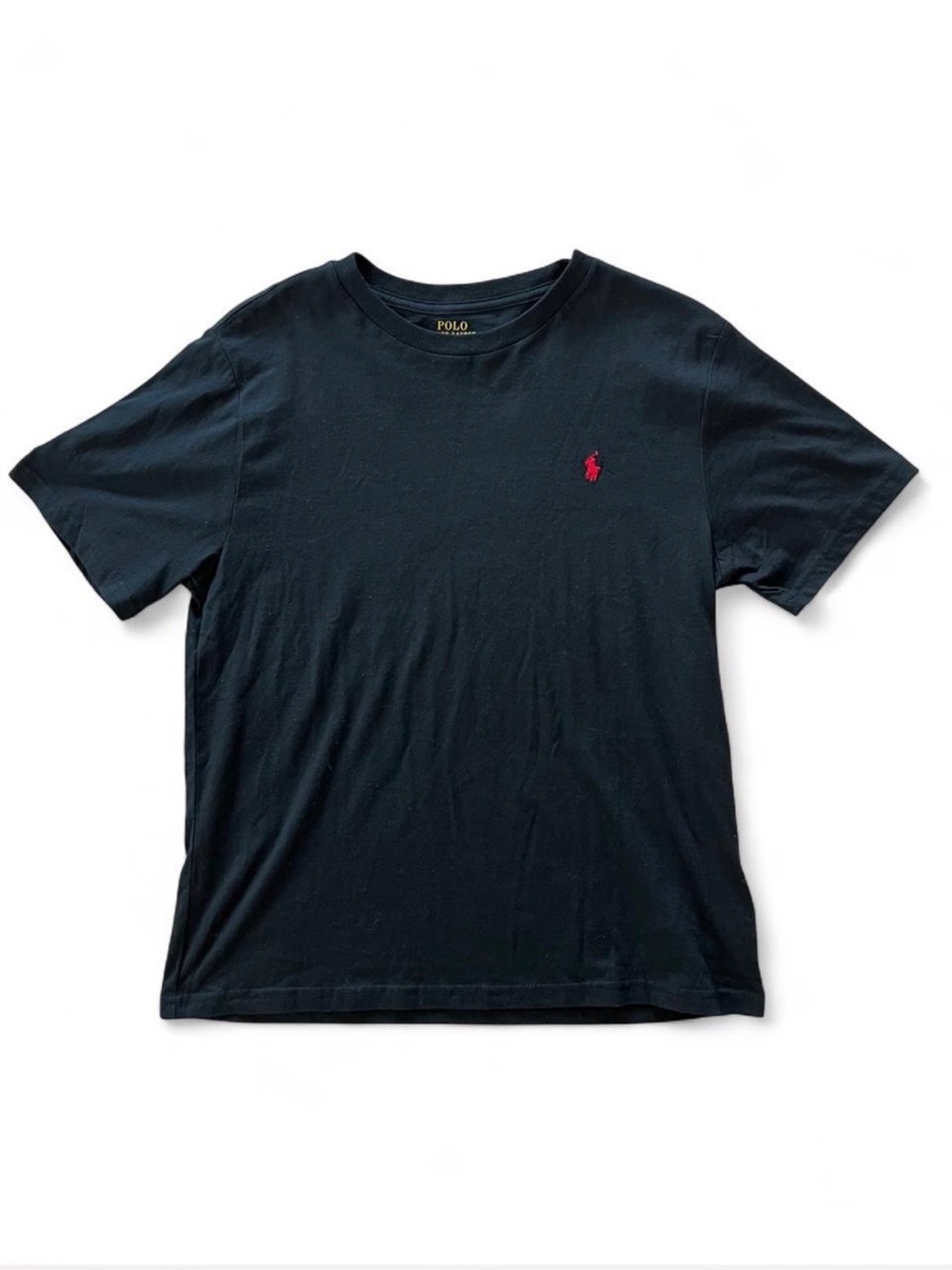 NWT Polo Ralph Lauren Boys Youth Large (14-16) Black Classic Crewneck